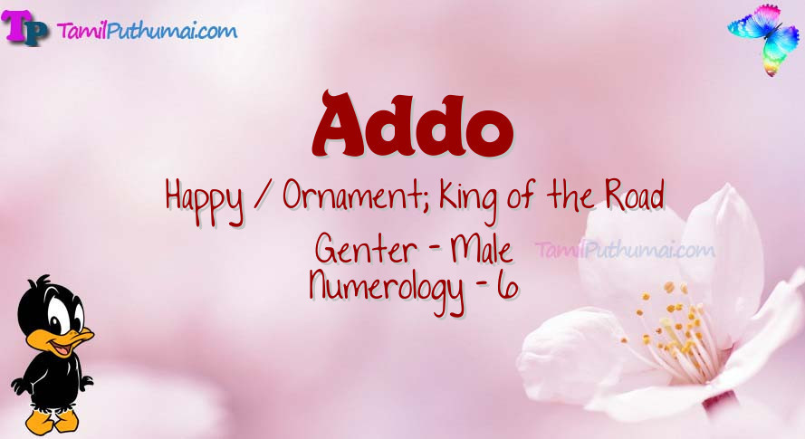 Addo-babyname-meaning