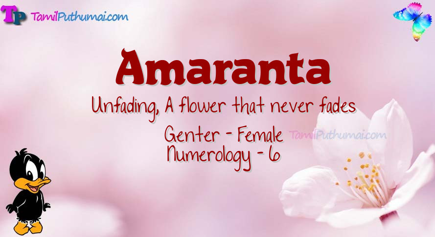 Amaranta-babyname-meaning