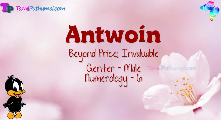 Antwoin-babyname-meaning