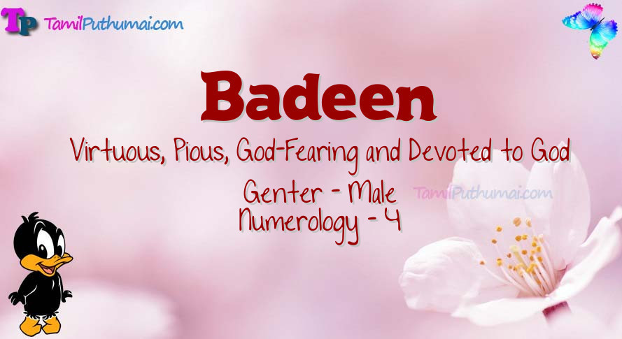 Badeen-babyname-meaning