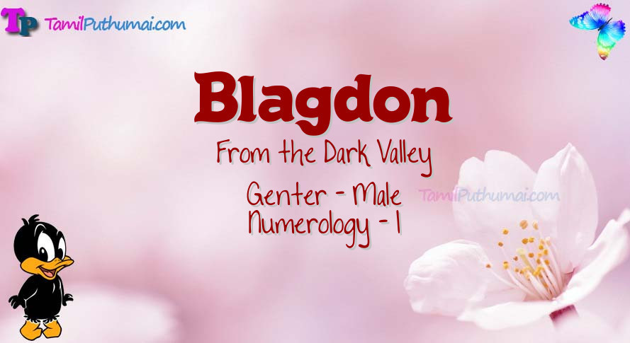 Blagdon-babyname-meaning