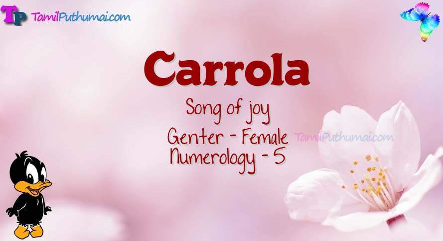 Carrola-babyname-meaning