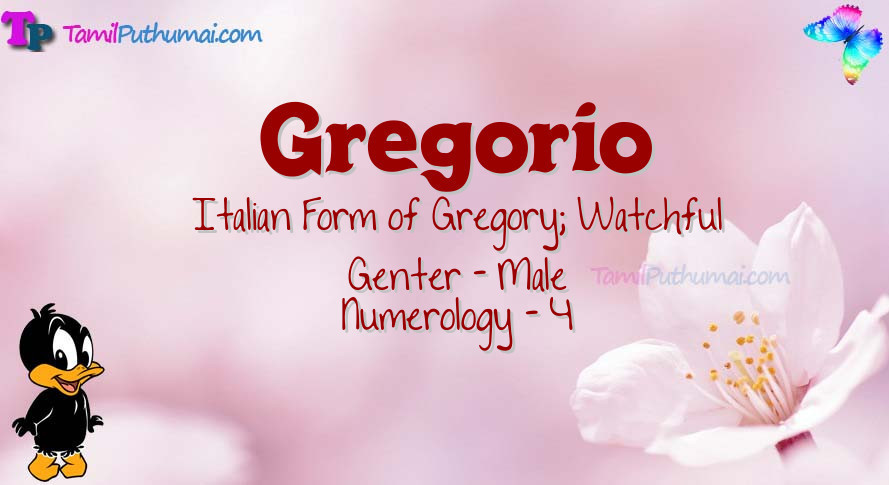 Gregorio-babyname-meaning