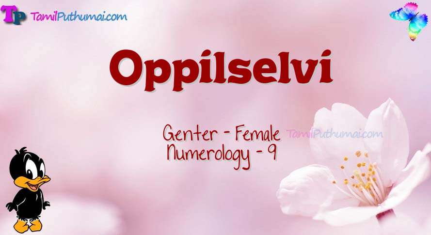 Oppilselvi-babyname-meaning