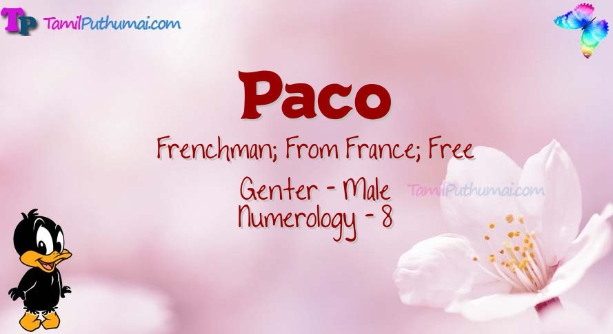 Paco-babyname-meaning