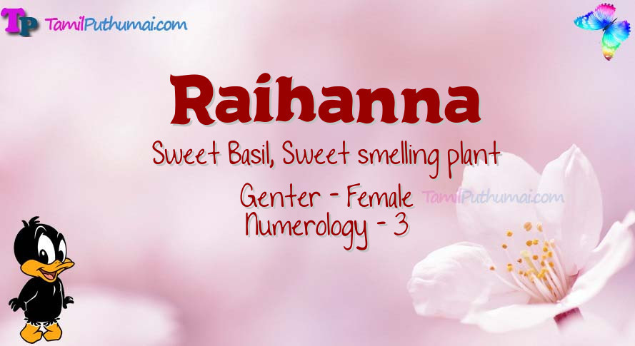 Raihanna-babyname-meaning