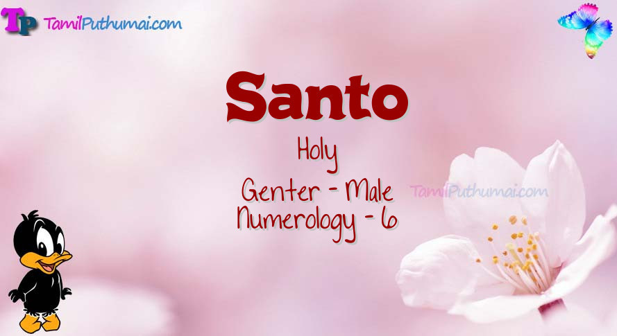Santo-babyname-meaning