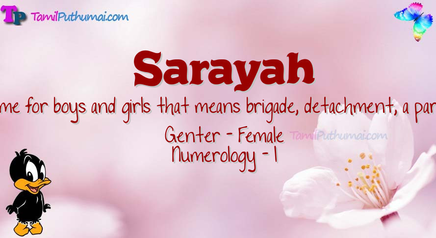 Sarayah-babyname-meaning