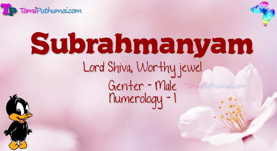Subrahmanyam-babyname-meaning