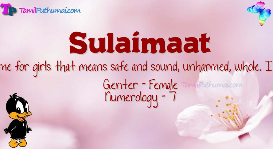 Sulaimaat-babyname-meaning