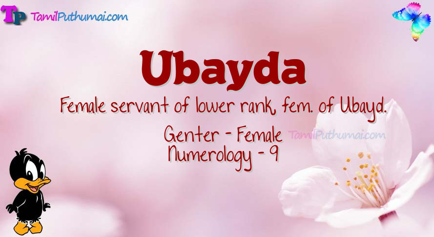 Ubayda-babyname-meaning