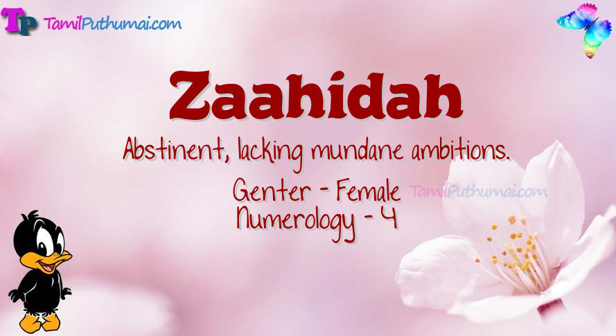 Zaahidah-babyname-meaning