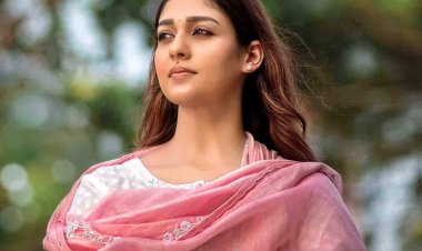 நிகழ்ச்சி  தொகுப்பாளராக உள்ள நயன்தாரா.