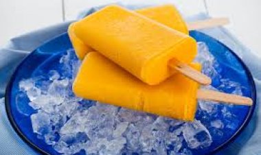 ஆரஞ்சு ஐஸ் செய்து சாப்பிடுங்கள் .